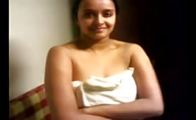 Indian wife flashing her tits and pussy