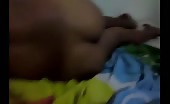 Nepalian girlfriend sleeping naked on bed